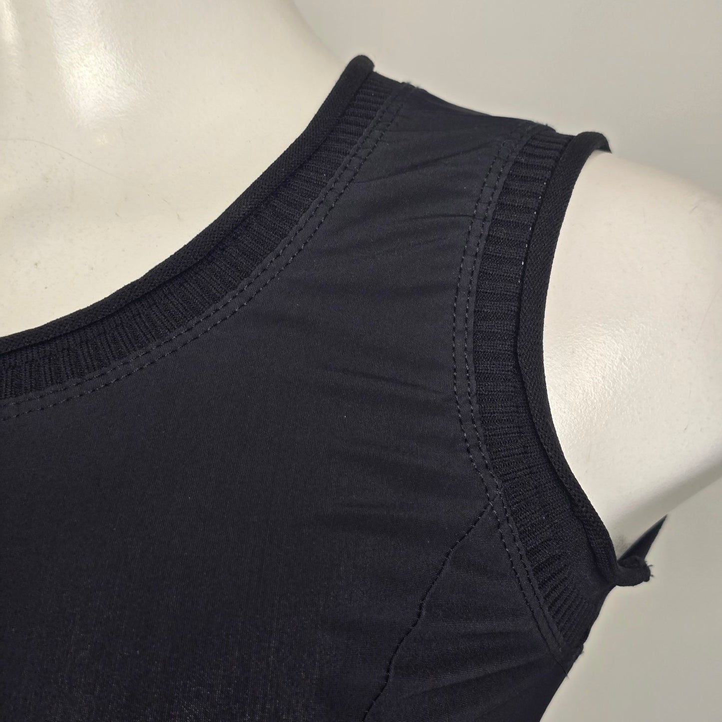 Sun Light Morillon Black Polka Dot Detail Sleeveless Dress Size 1 (S/M)