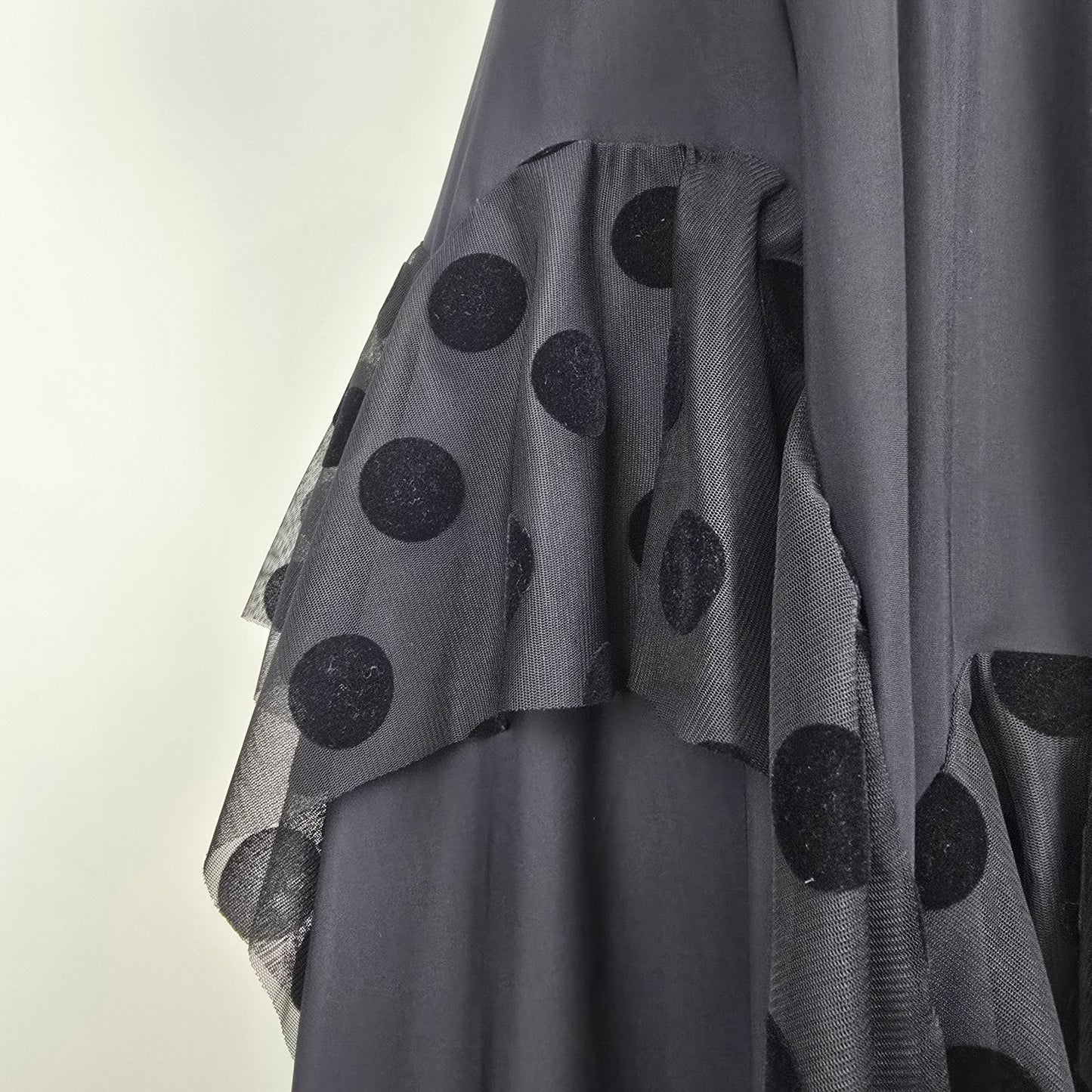 Sun Light Morillon Black Polka Dot Detail Sleeveless Dress Size 1 (S/M)