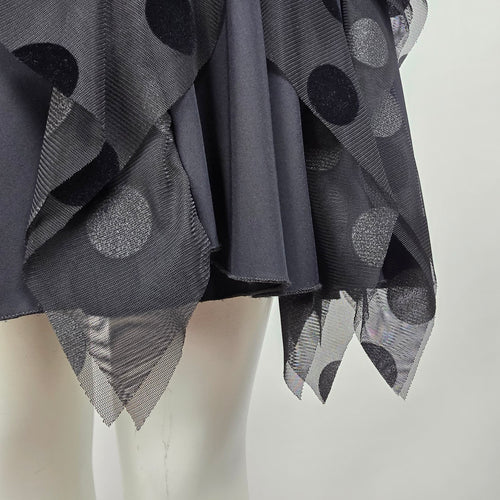 Sun Light Morillon Black Polka Dot Detail Sleeveless Dress Size 1 (S/M)