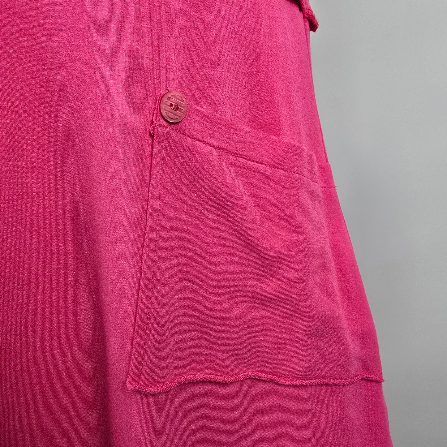 PURE Essence Pink Cotton Balloon Bottom Midi Dress Size L