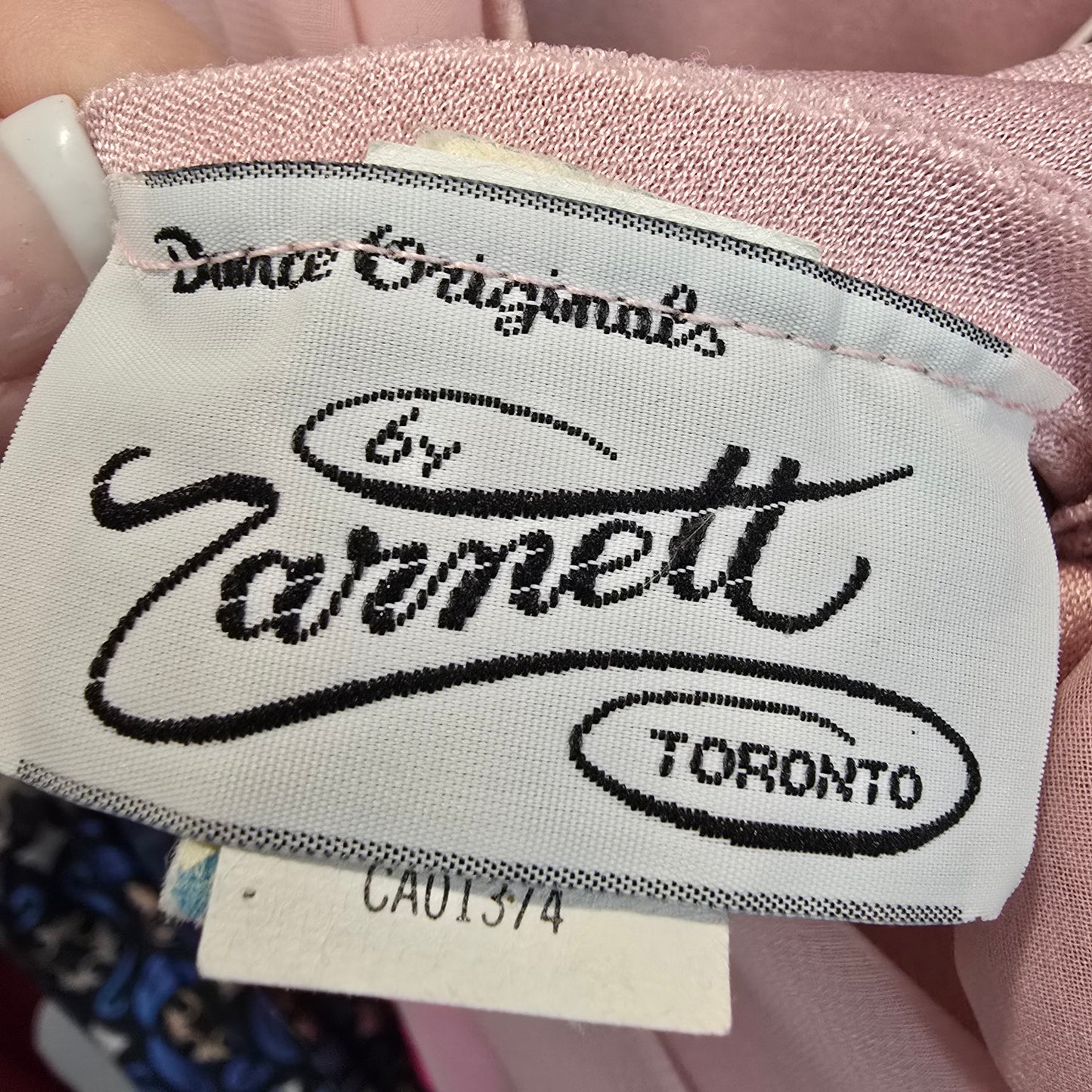 1970’s ‘Dance Originals by Zarnett Pink Belted Midi Dress Size S