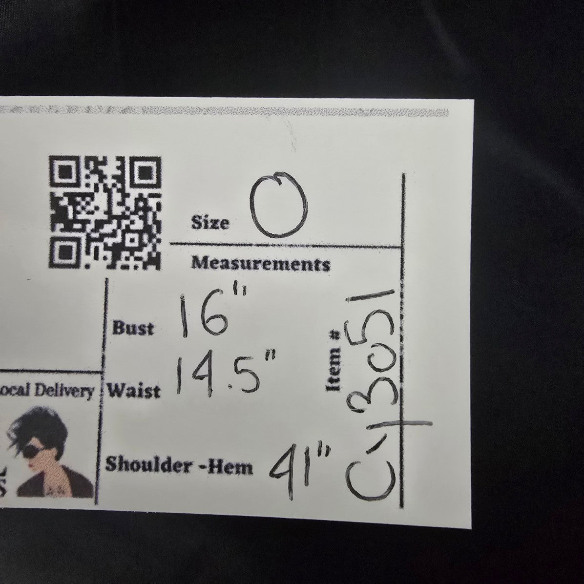 Aidan Mattox Black Navy Blue Metallic Fit & Flare Dress Size 0