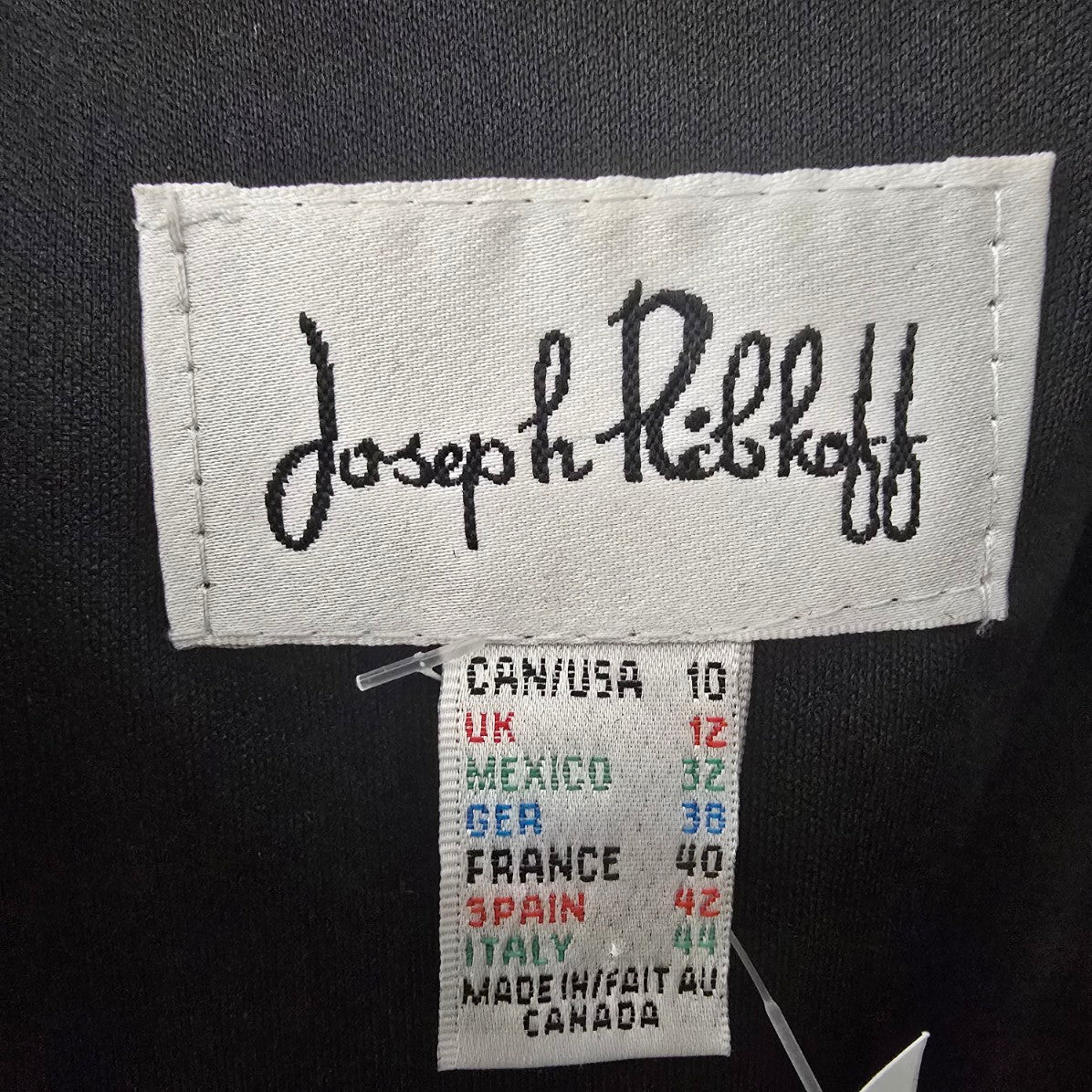 Joseph Ribkoff Black & Nude Floral Belted Fit & Flare Dress Size 10