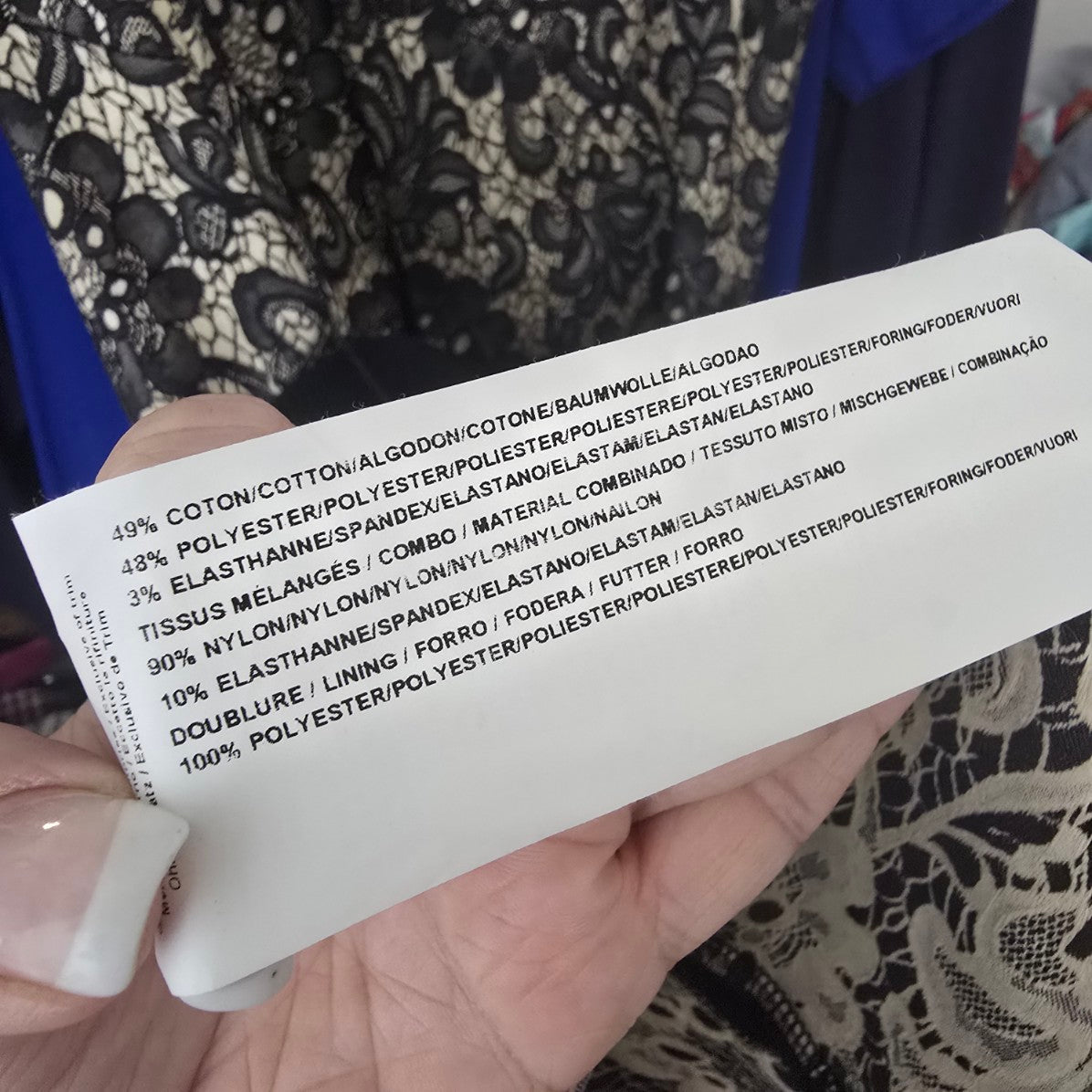 Joseph Ribkoff Black & Nude Floral Belted Fit & Flare Dress Size 10