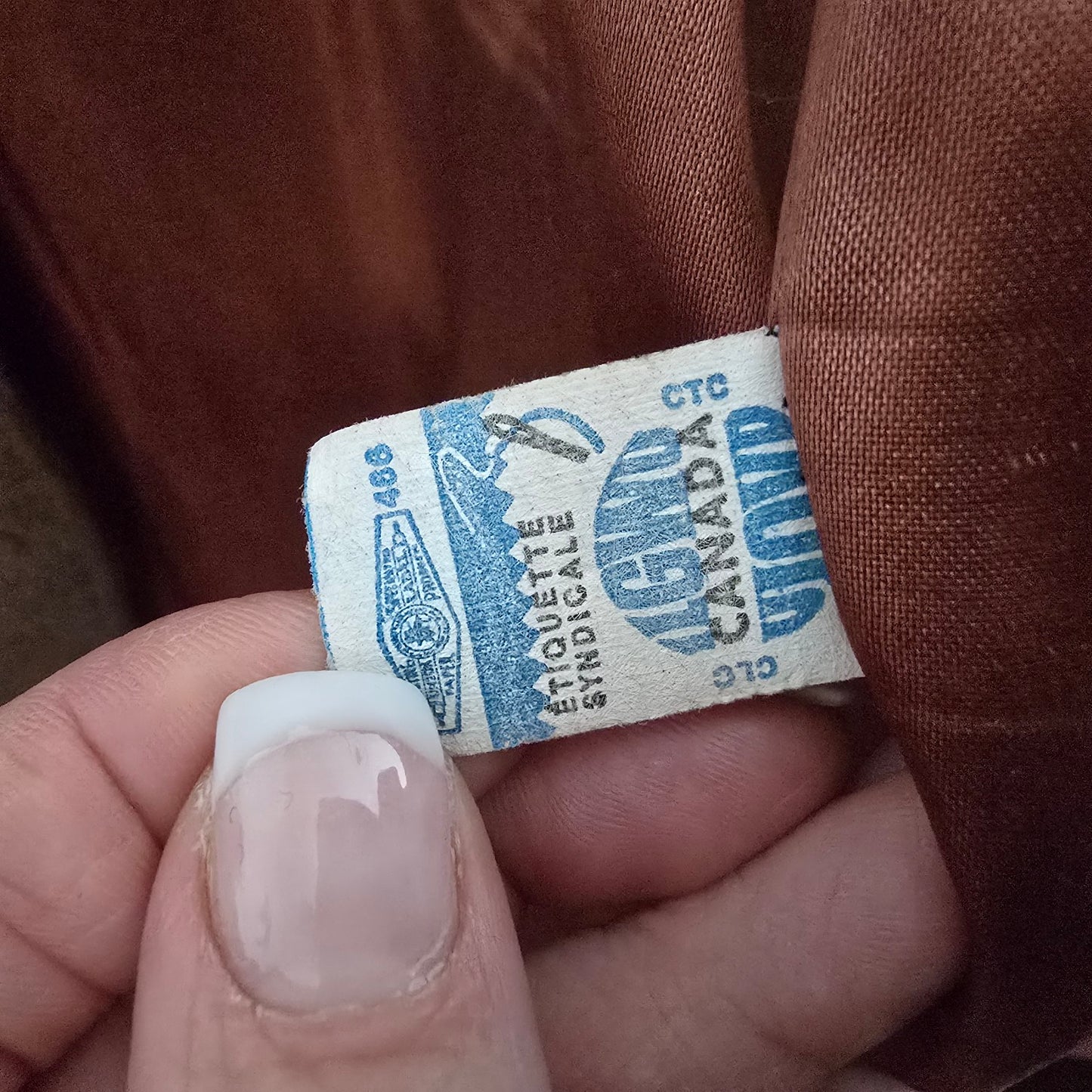 Vintage Novelti Brown Wool Attached Scarf Button Up Jacket Size 11/12