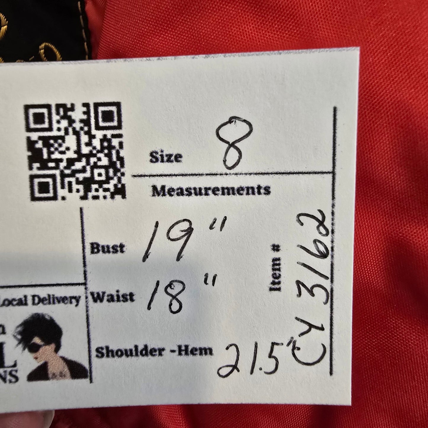 Vintage David S Reid 100% Down Red Winter Jacket Size 8