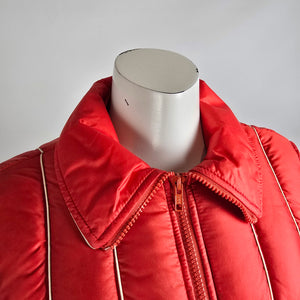 Vintage David S Reid 100% Down Red Winter Jacket Size 8