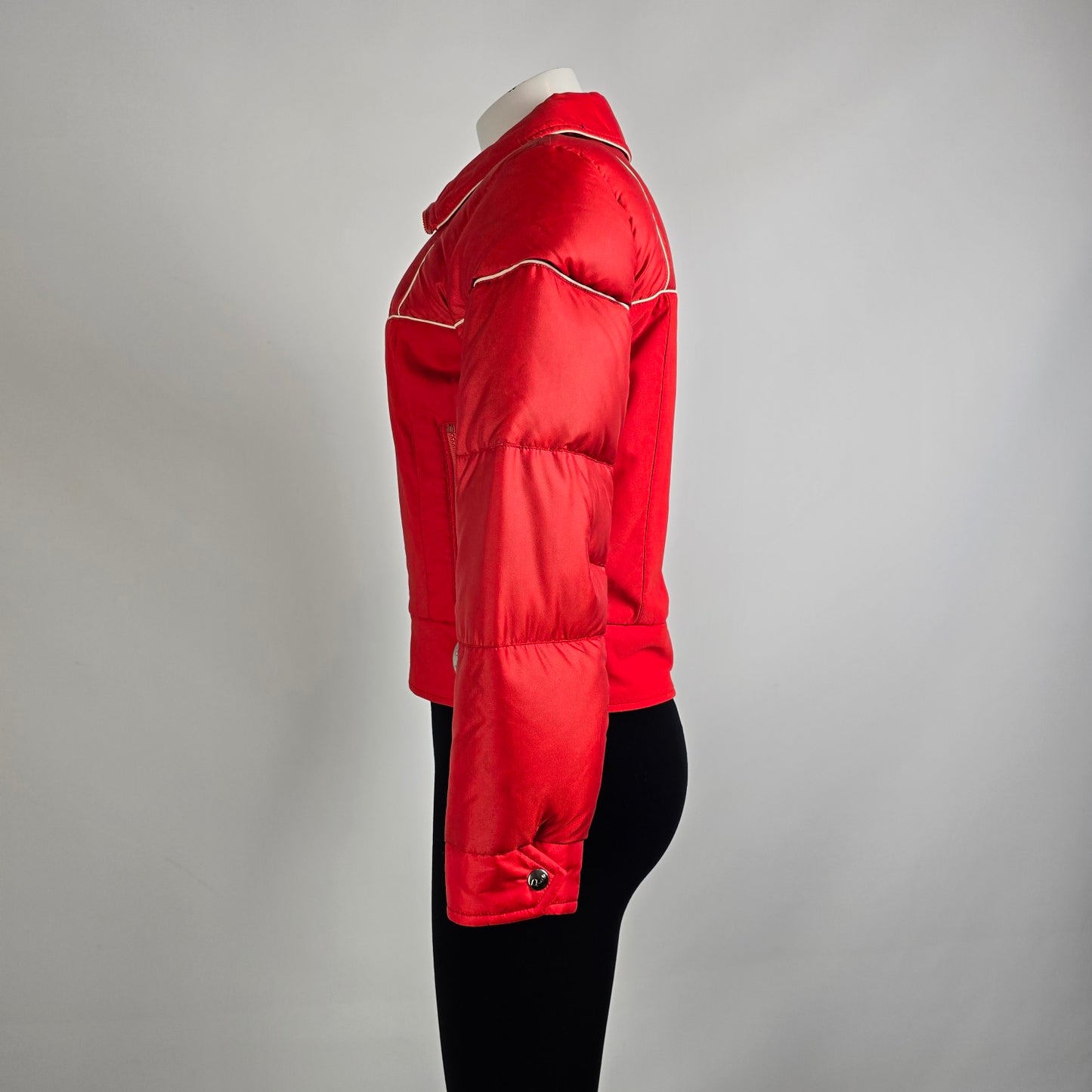 Vintage David S Reid 100% Down Red Winter Jacket Size 8