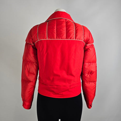 Vintage David S Reid 100% Down Red Winter Jacket Size 8
