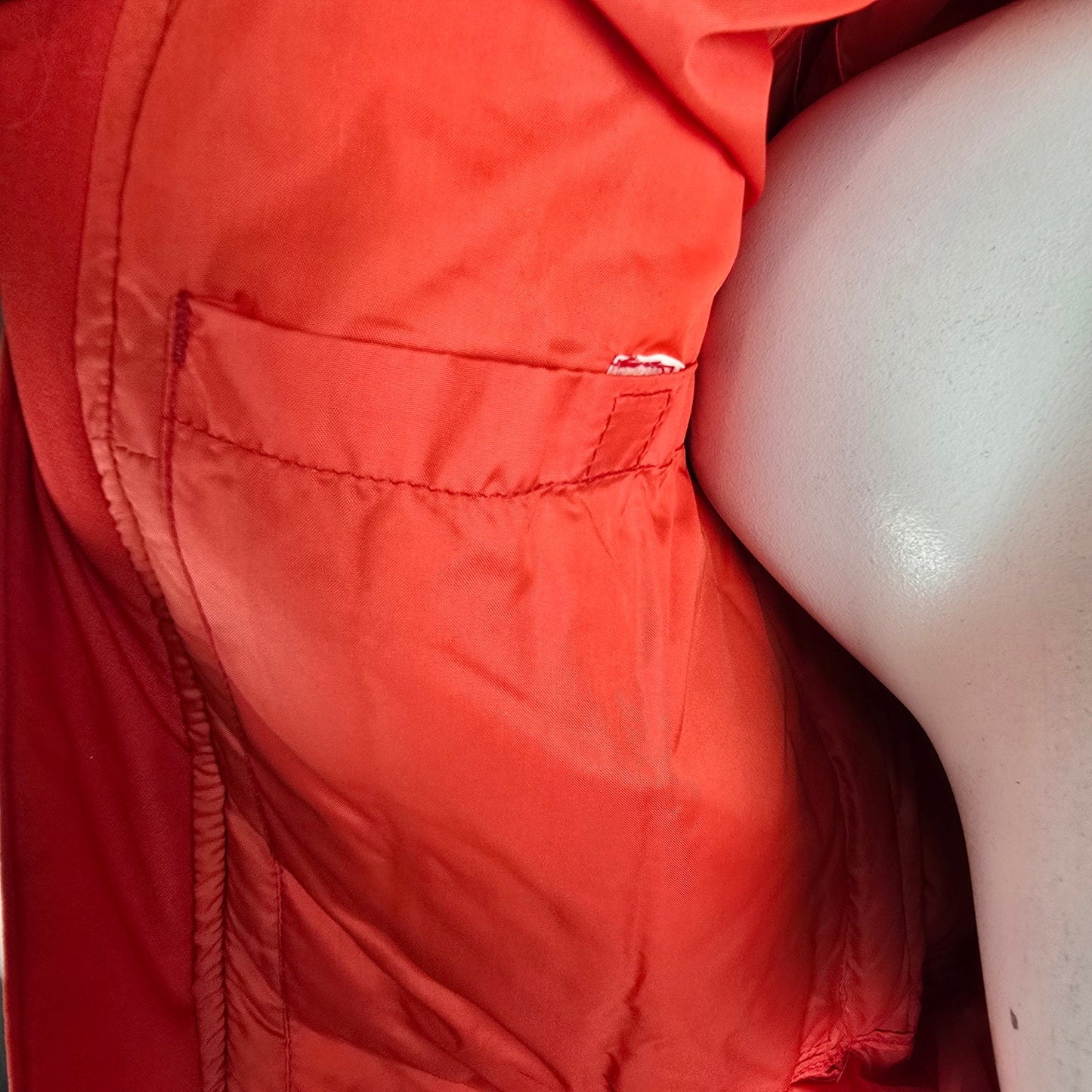 Vintage David S Reid 100% Down Red Winter Jacket Size 8