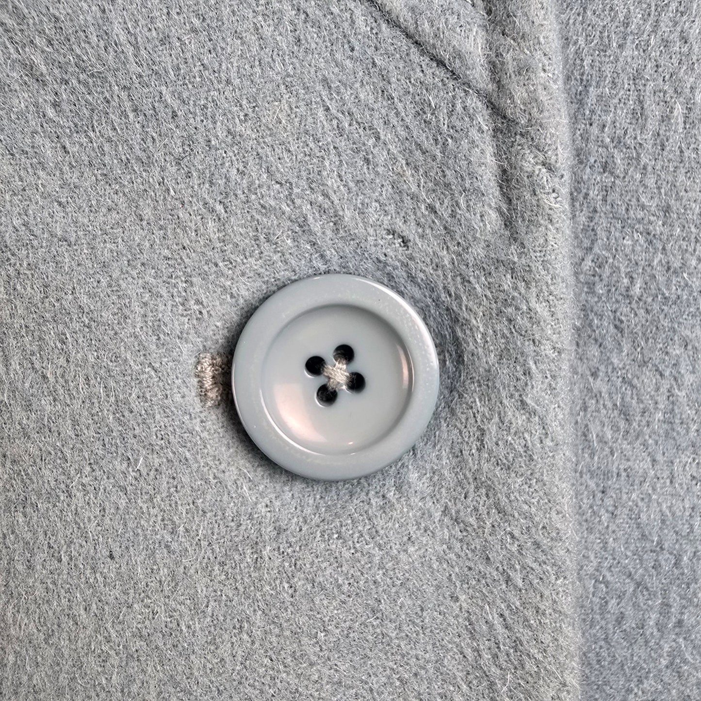 Louben Blue Wool Button Up Blazer Jacket Size 10