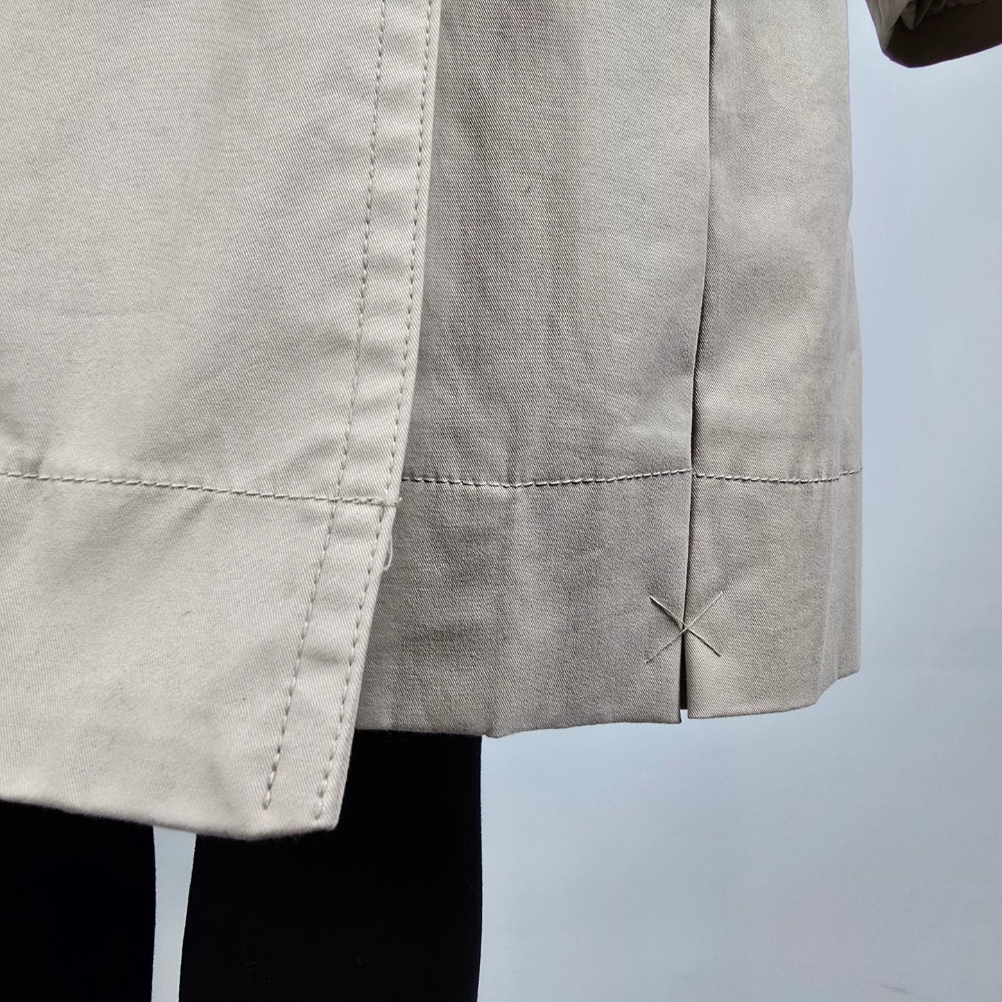 Worthington Cream  Belted Trench Coat Size 3X