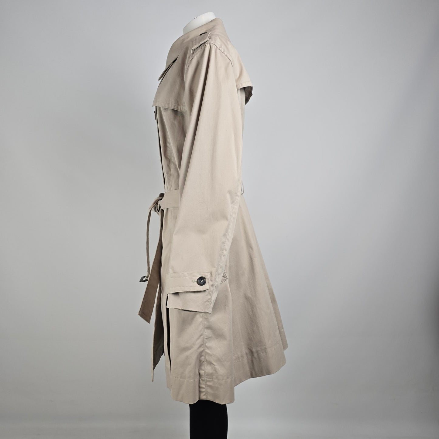 Worthington Cream  Belted Trench Coat Size 3X