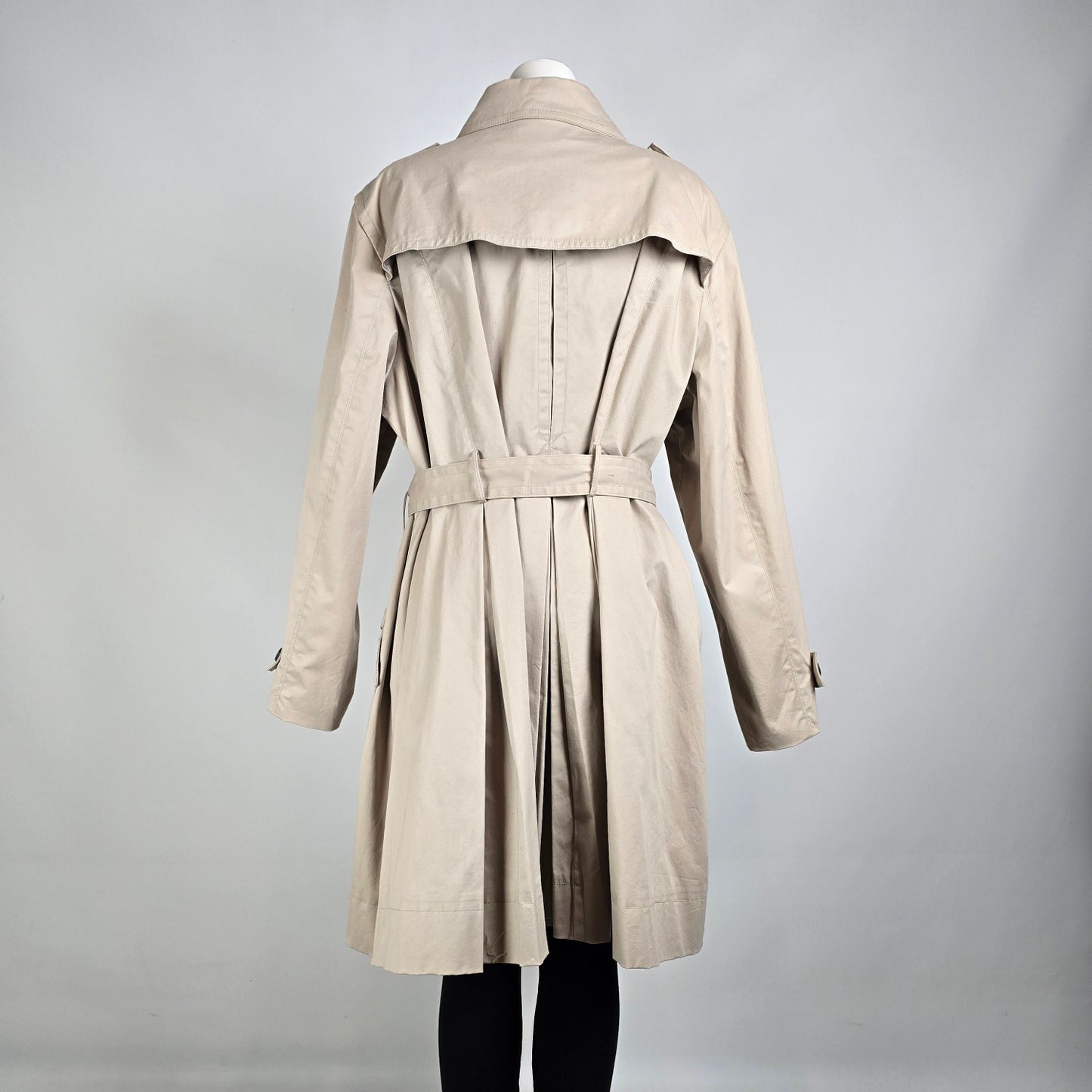 Worthington Cream  Belted Trench Coat Size 3X