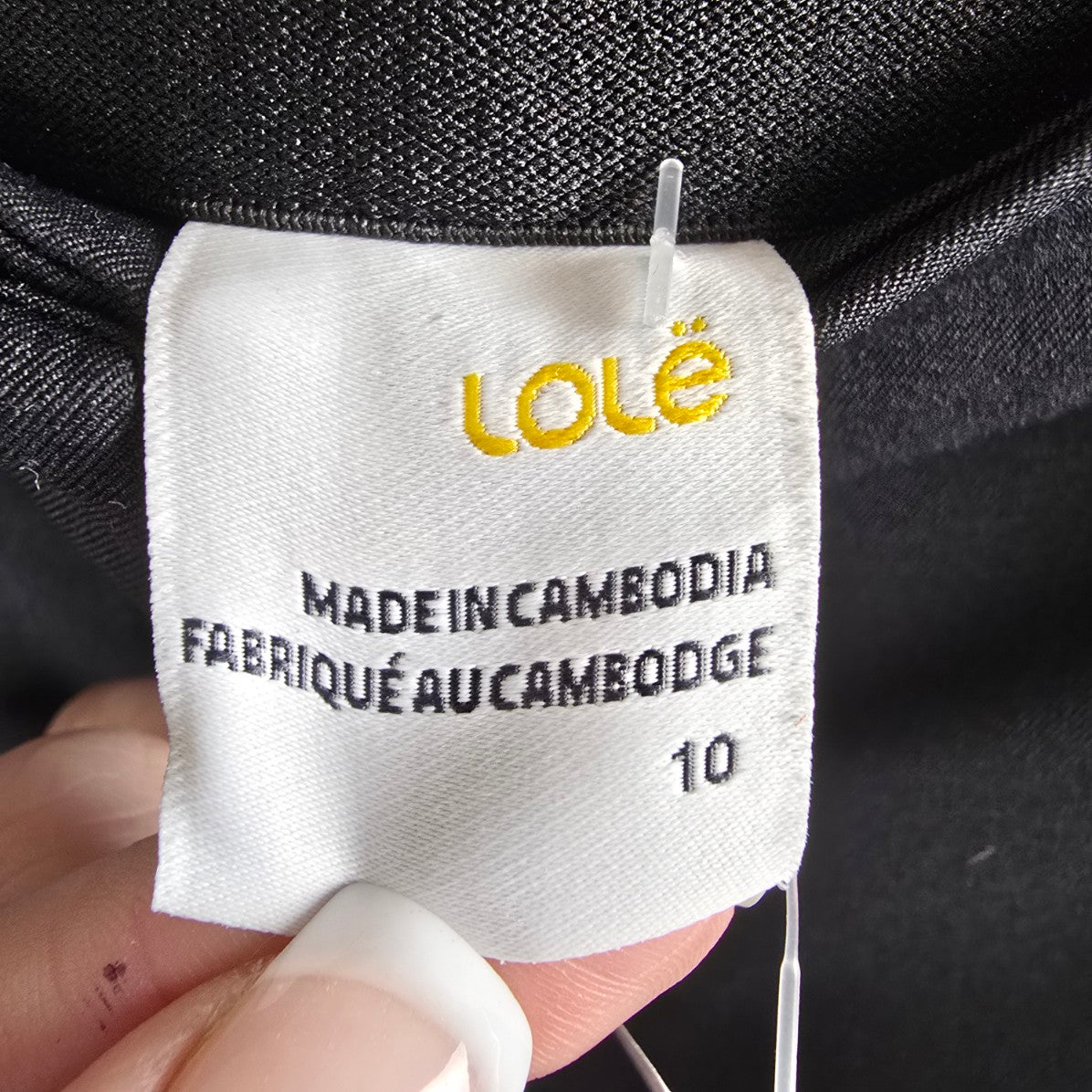 Lole Black Trouser Pants Size 10