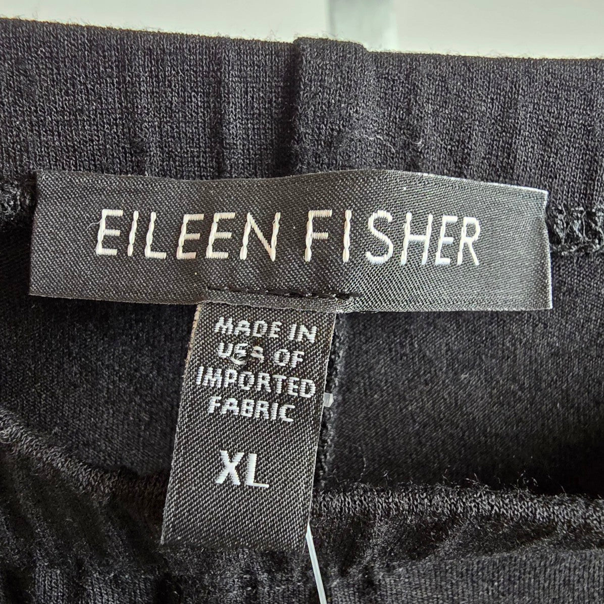 Eileen Fisher Black Cropped Leggings Size XL