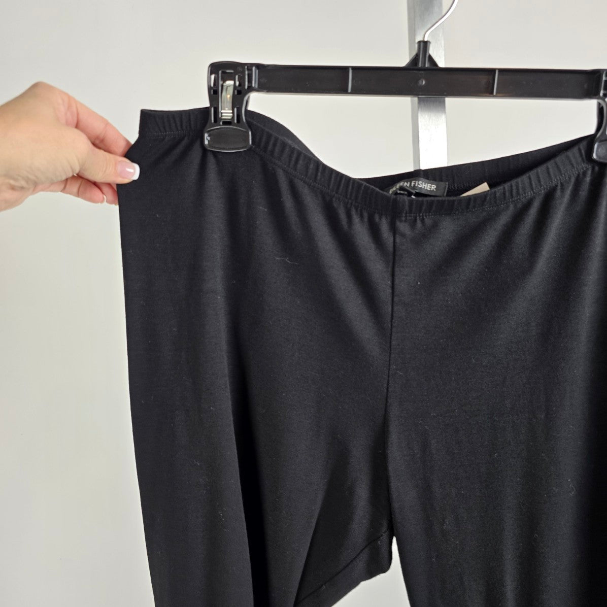 Eileen Fisher Black Cropped Leggings Size XL