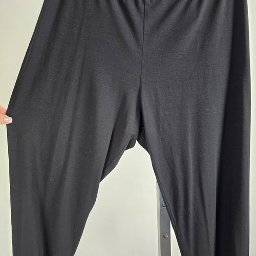Eileen Fisher Black Cropped Leggings Size XL