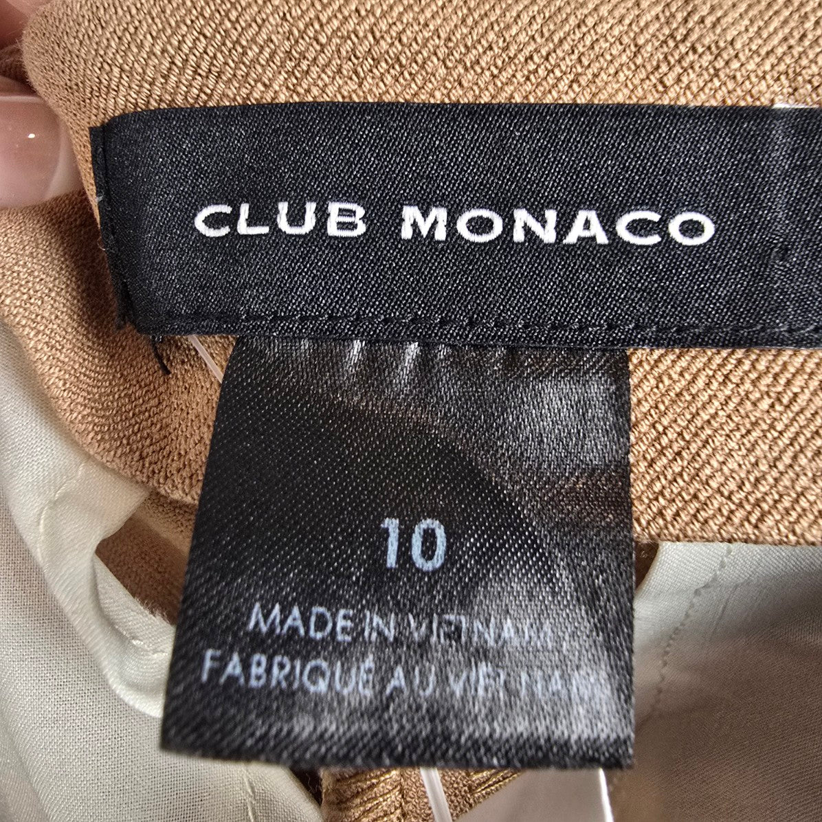 Club Monaco Tan High Waisted Pants Size 10