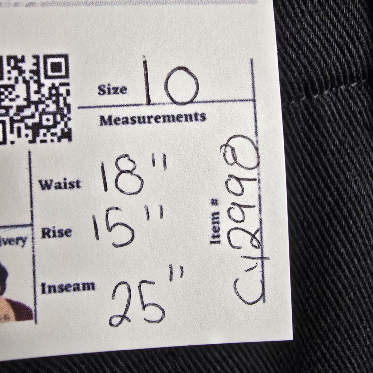 The Korner Black Cotton Wide Leg Trouser Pants Size 10