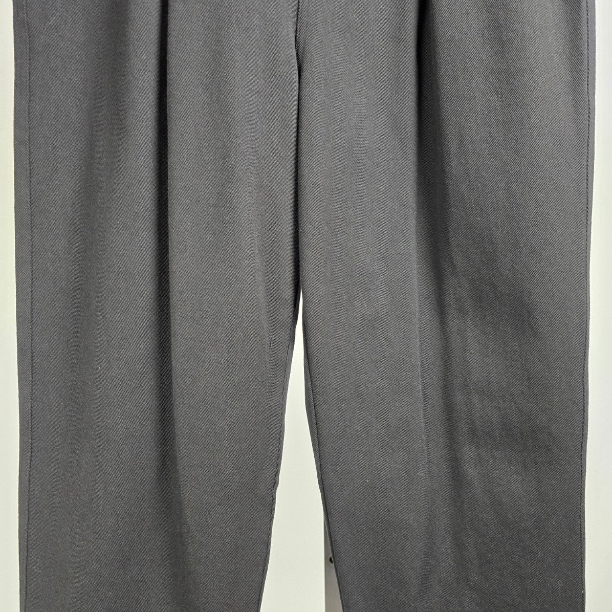 The Korner Black Cotton Wide Leg Trouser Pants Size 10