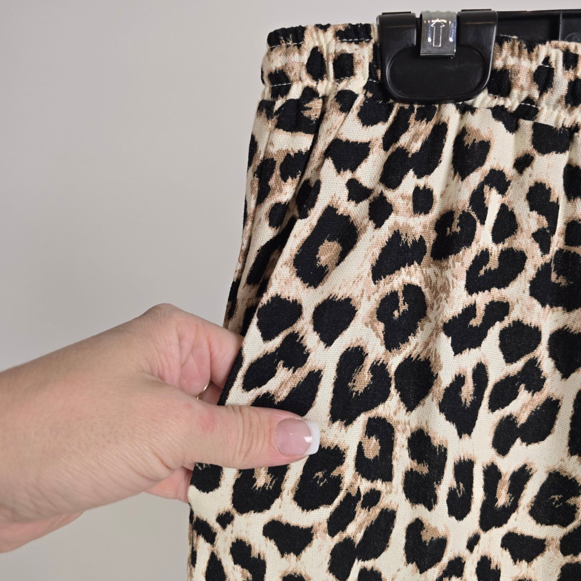 Cuidado Con El Perro Animal Print Linen Blend Wide Leg Pants Size L