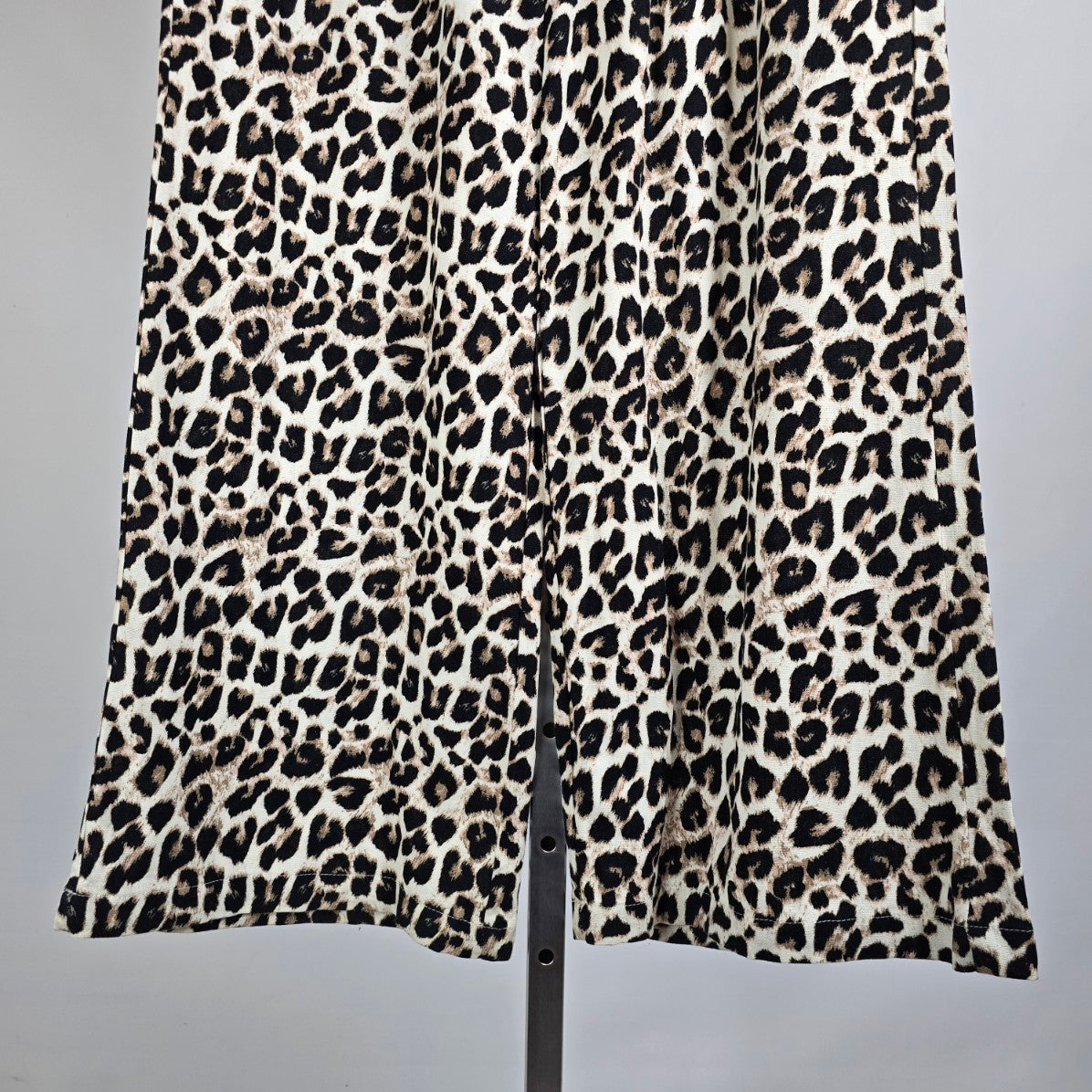 Cuidado Con El Perro Animal Print Linen Blend Wide Leg Pants Size L