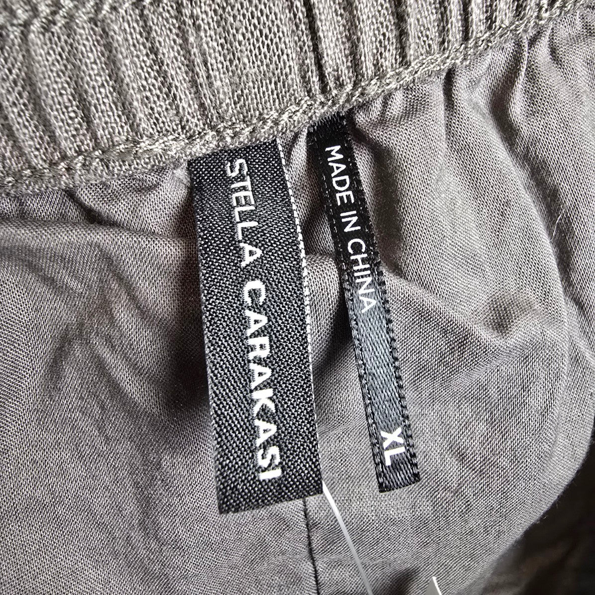 Stella Carakasi Grey Linen Cropped Pants Size XL