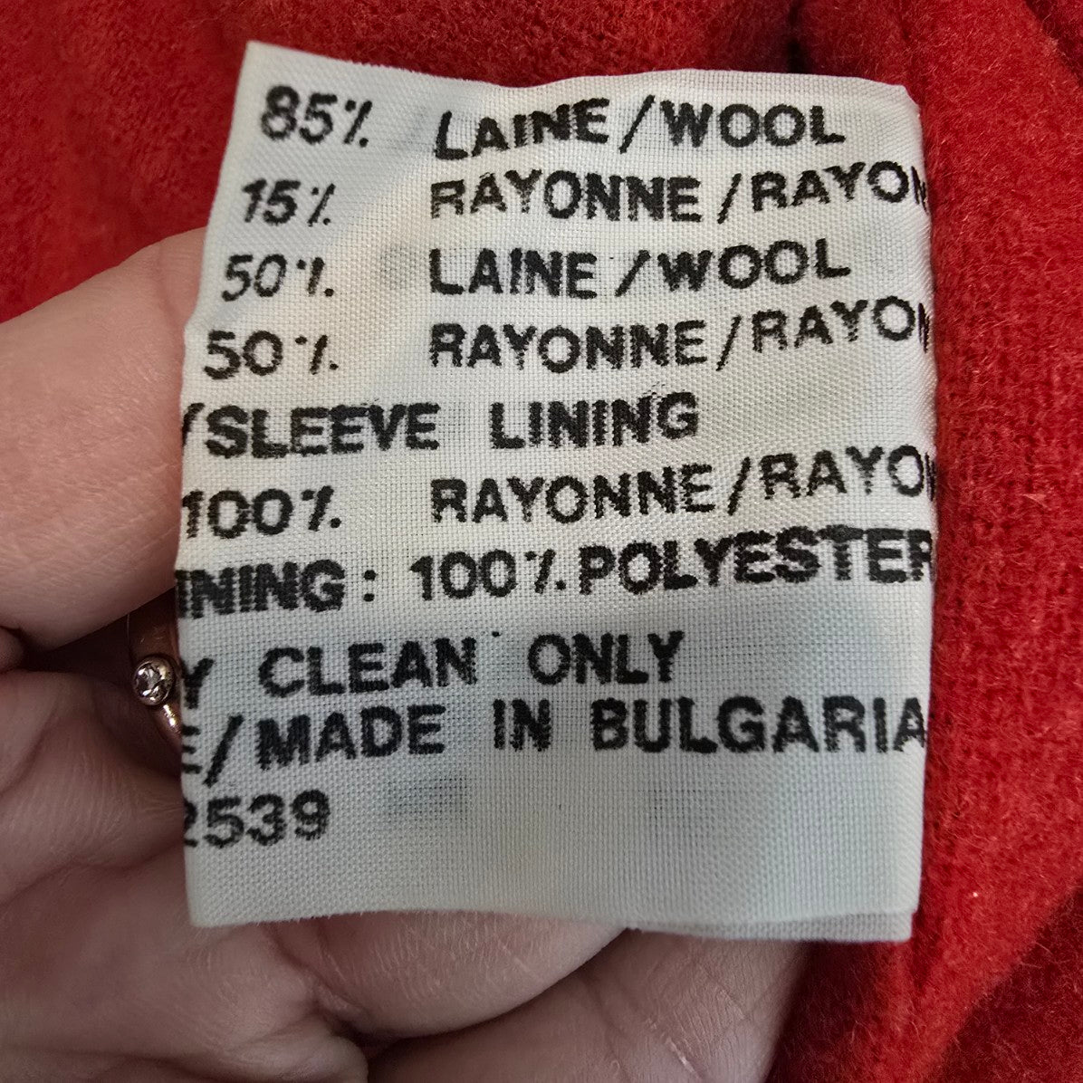 Vintage Utex Grey Wool Bomber Jacket Size M