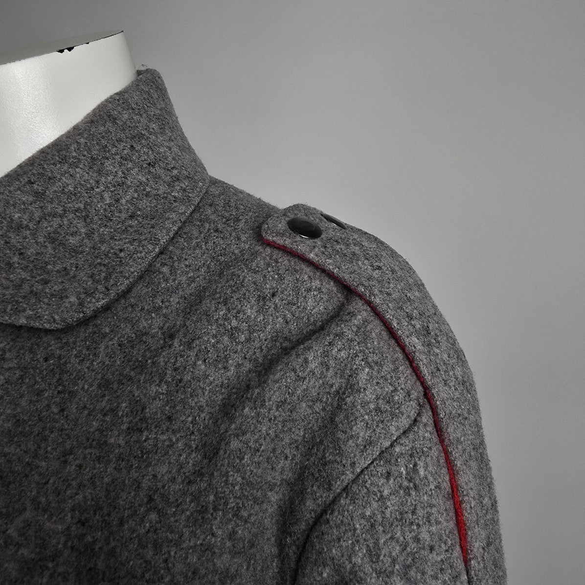 Vintage Utex Grey Wool Bomber Jacket Size M