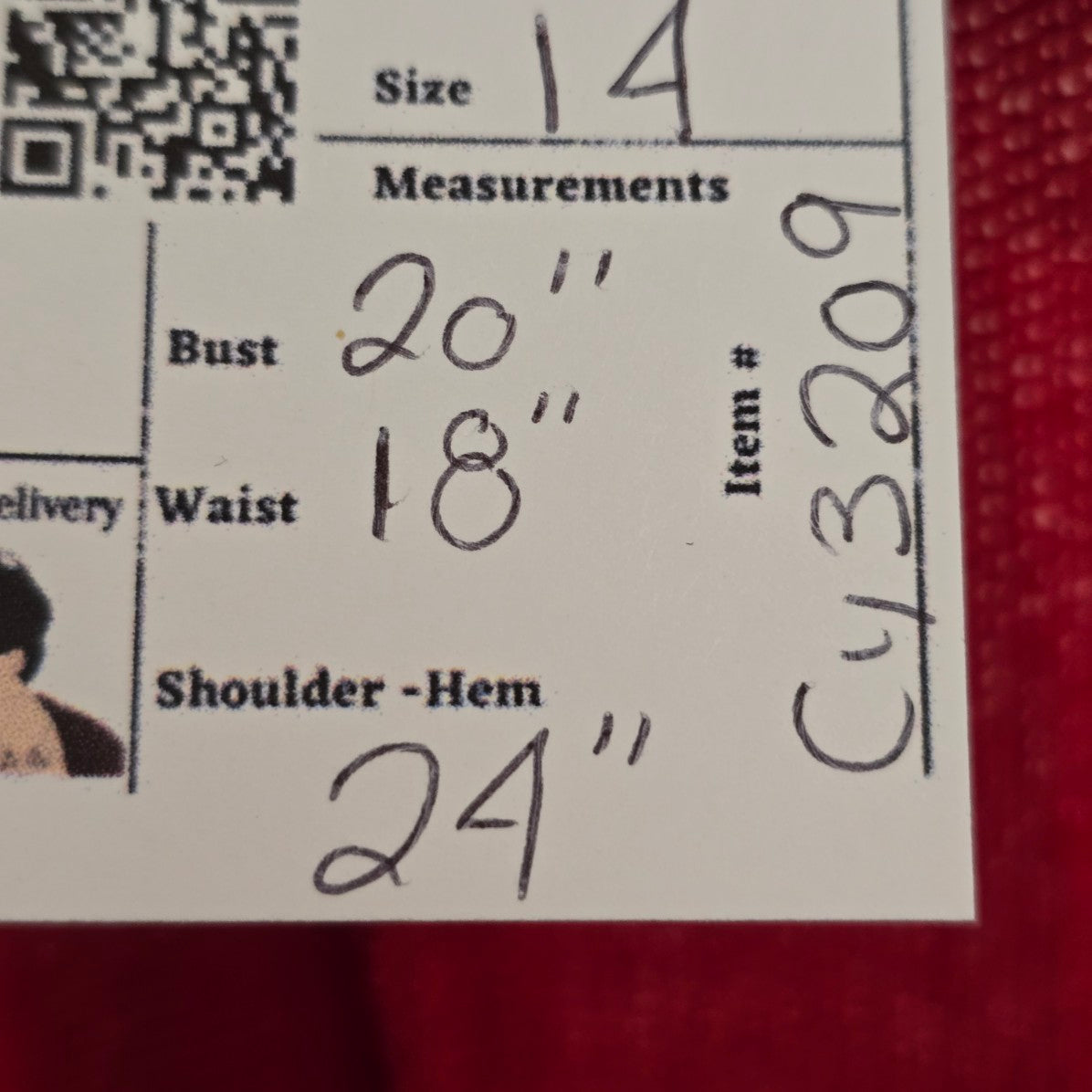 Vintage P.M.  Red Knit Vest Size 14