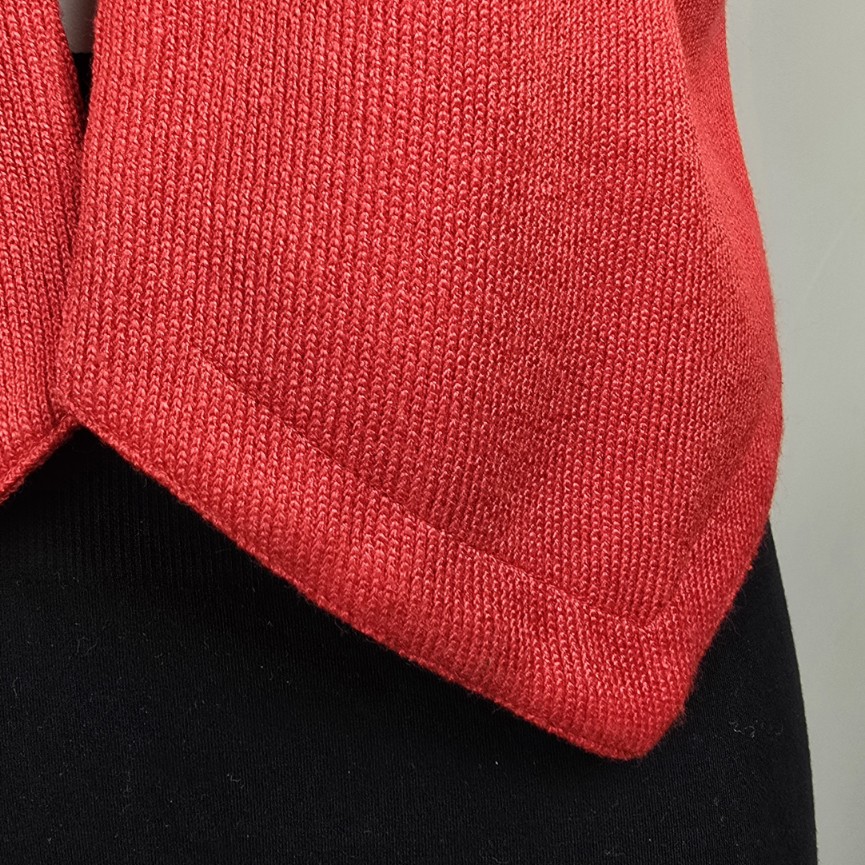 Vintage P.M.  Red Knit Vest Size 14