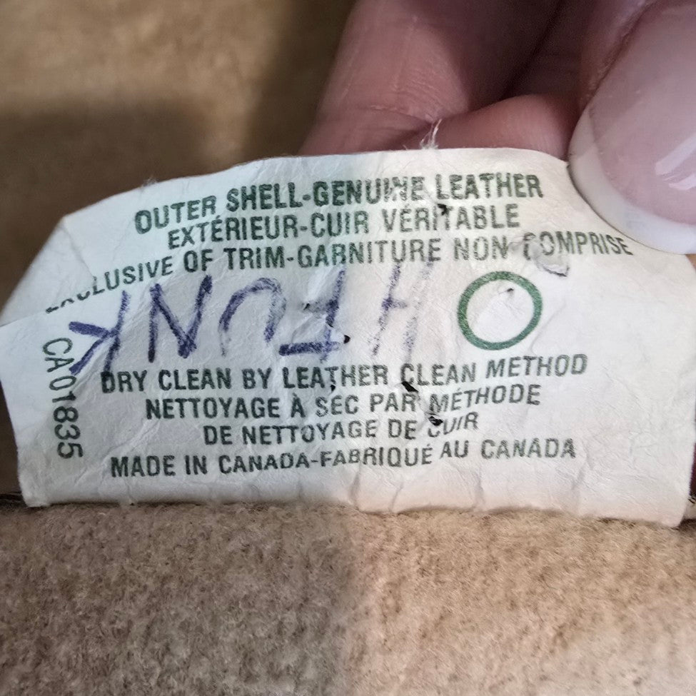 Vintage Sears Shearling Button Up Jacket Size L