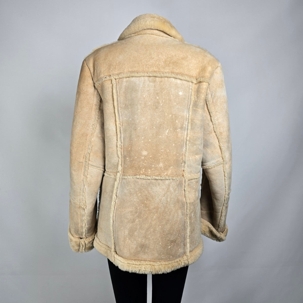 Vintage Sears Shearling Button Up Jacket Size L