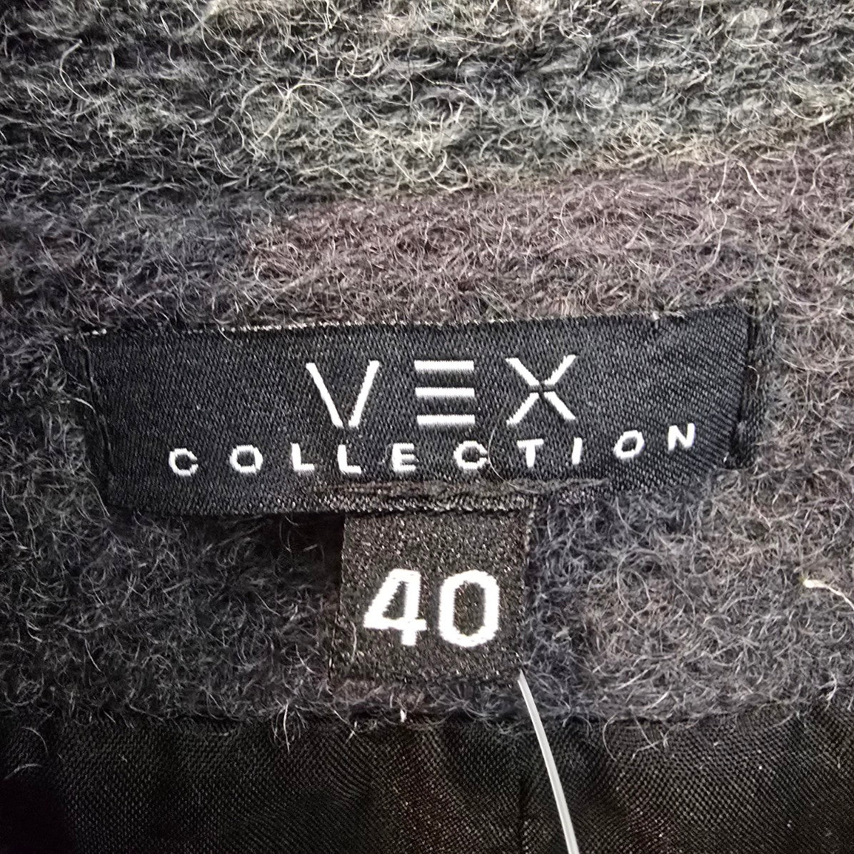 Vex Collection Black Wool Button Up Jacket Size 10