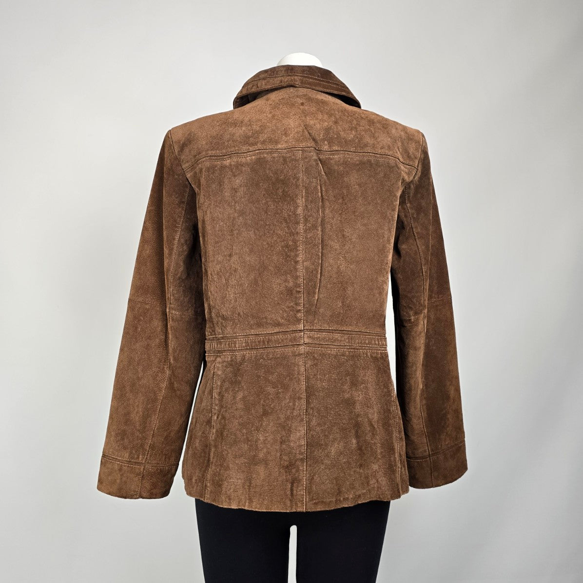 Vintage Novelti Brown Suede Zip Up Jacket Size XL