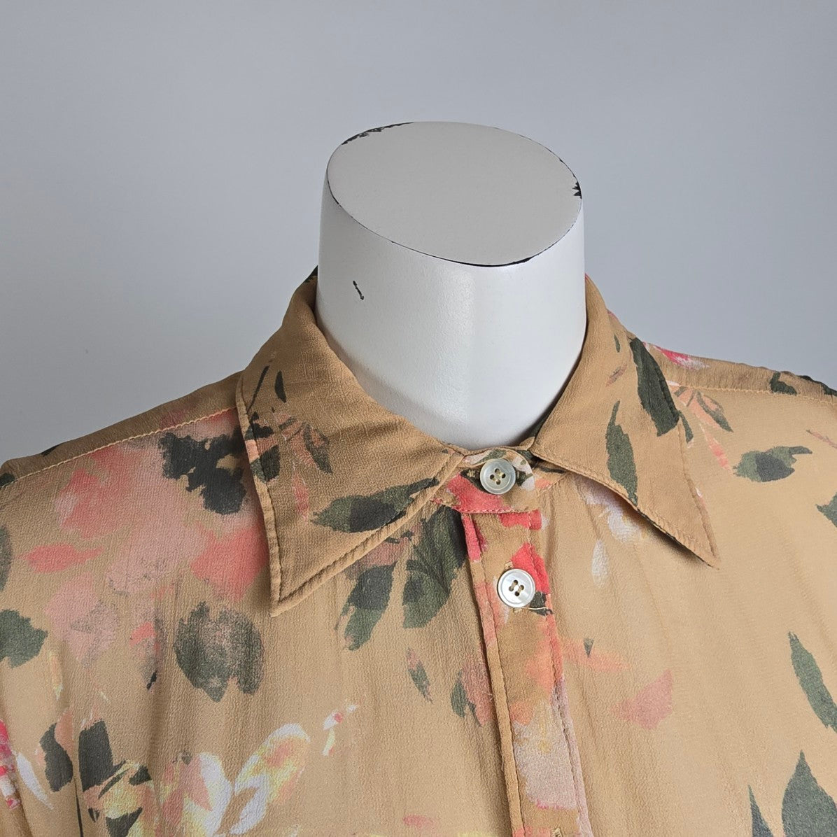 Mos Mosh - Taylor Flos Soft Pink Floral Button Up Blouse Size 12