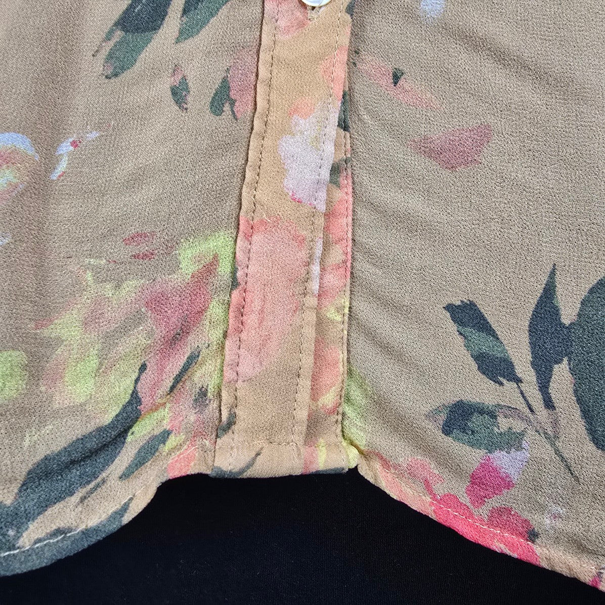Mos Mosh - Taylor Flos Soft Pink Floral Button Up Blouse Size 12