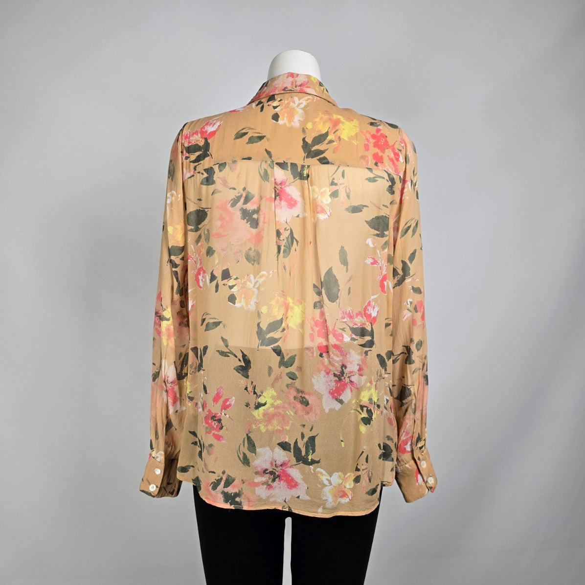 Mos Mosh - Taylor Flos Soft Pink Floral Button Up Blouse Size 12