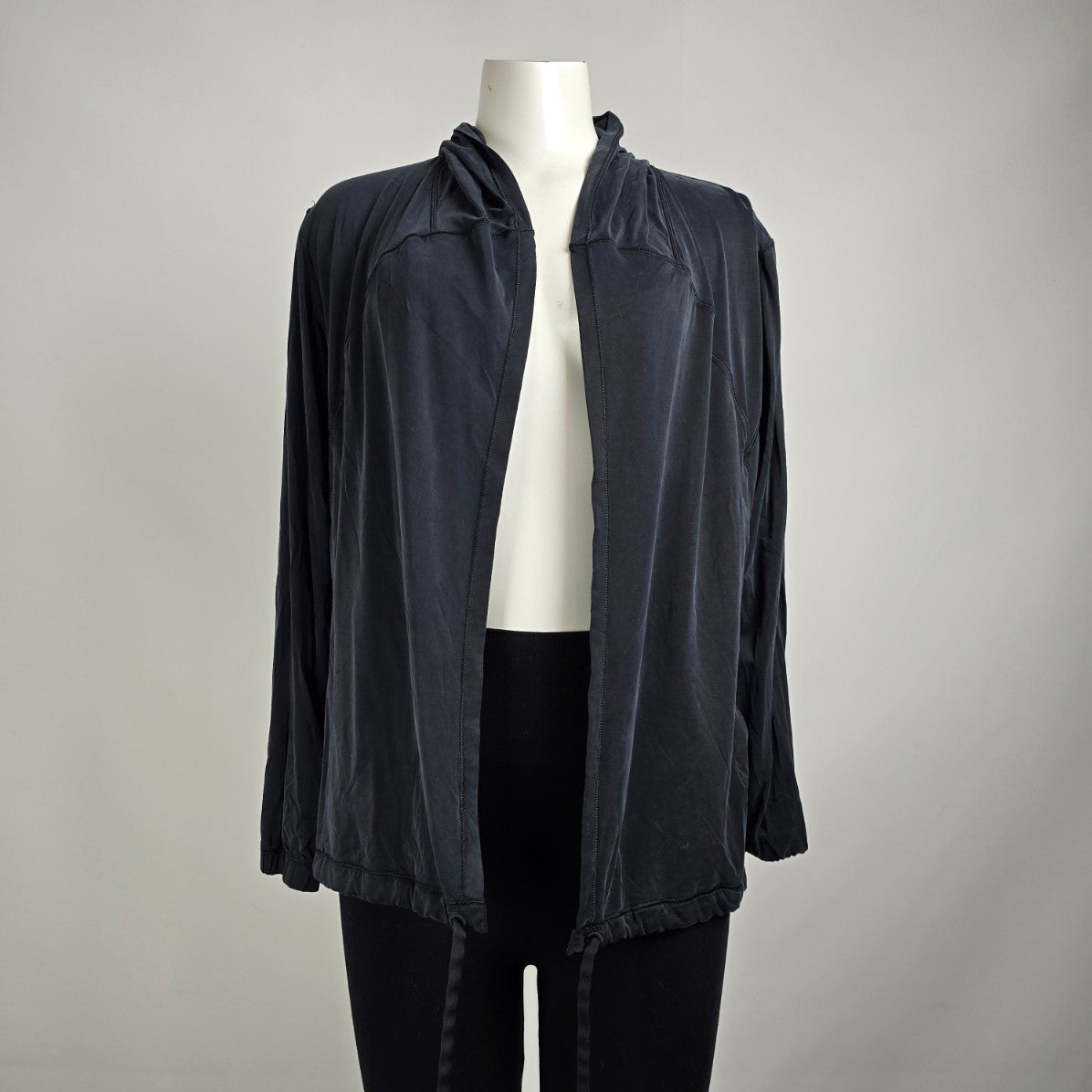 Lululemon Into Something Good Hoodie Oversized Black Jacket Size 4