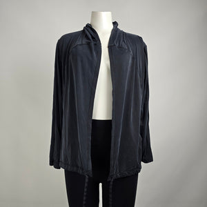 Lululemon Into Something Good Hoodie Oversized Black Jacket Size 4
