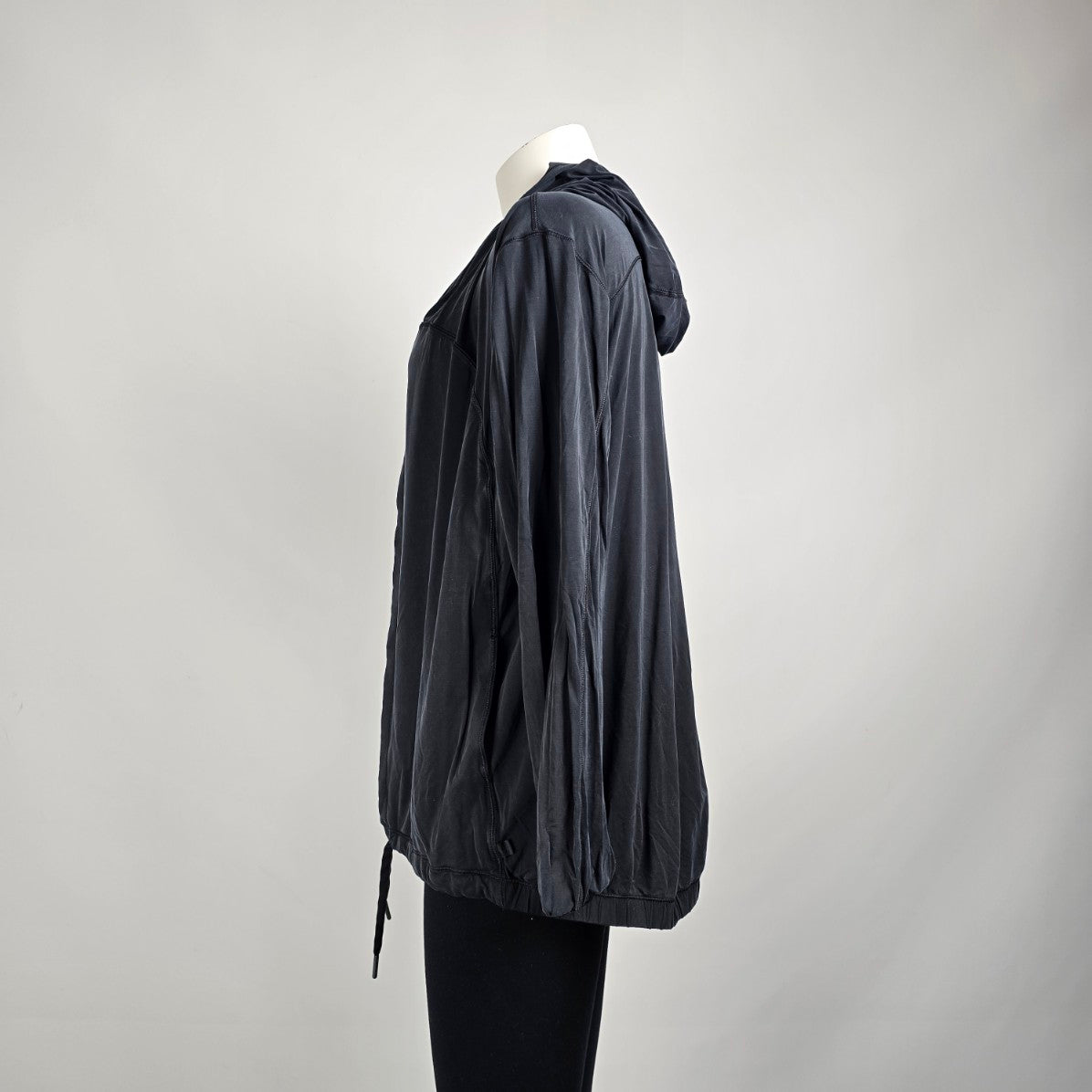 Lululemon Into Something Good Hoodie Oversized Black Jacket Size 4