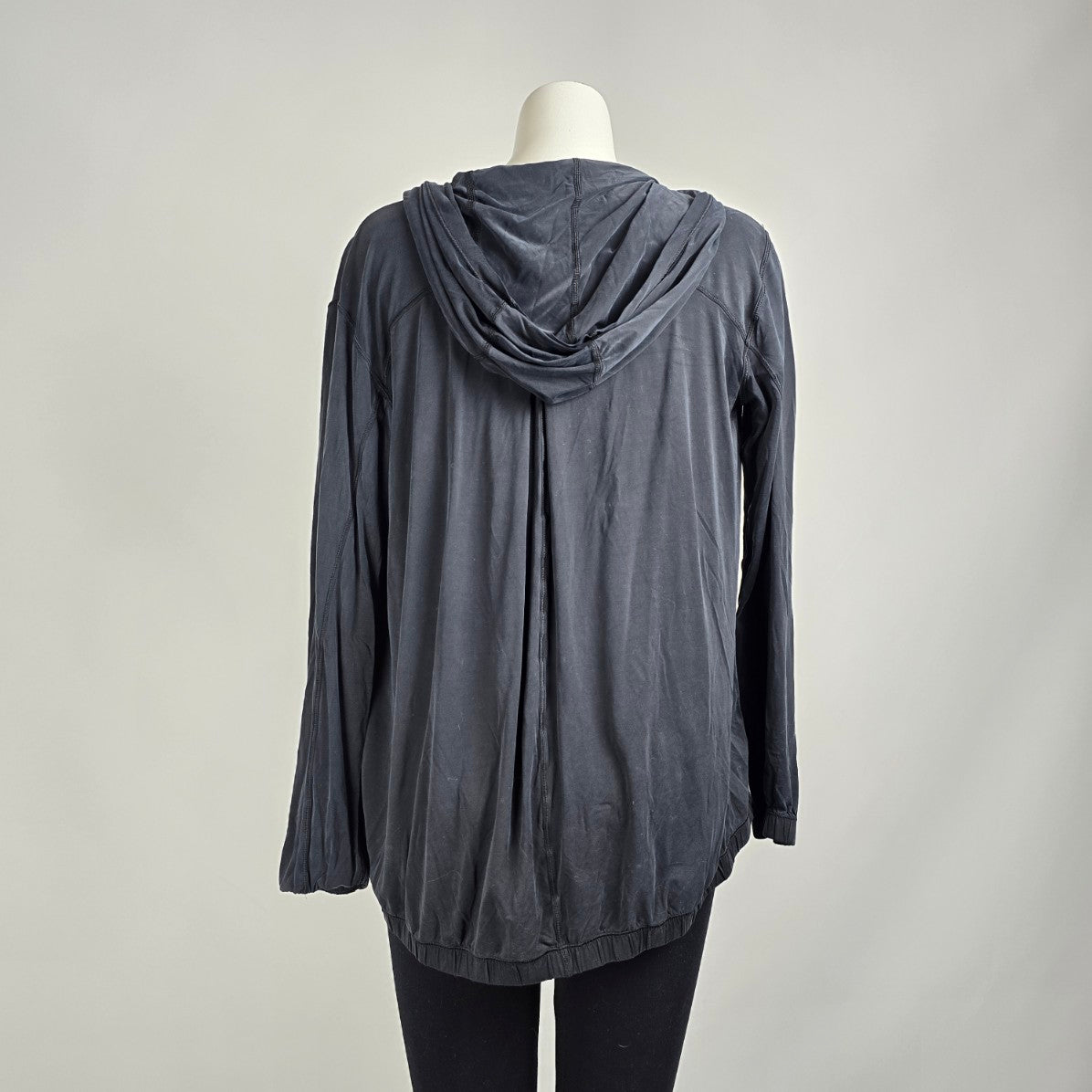 Lululemon Into Something Good Hoodie Oversized Black Jacket Size 4