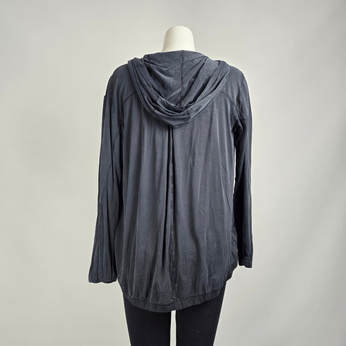 Lululemon Into Something Good Hoodie Oversized Black Jacket Size 4