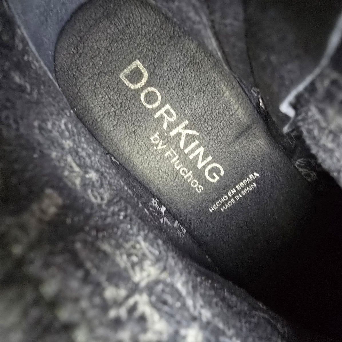 Dorking Grey Leather Strappy Heeled Boot Size 8