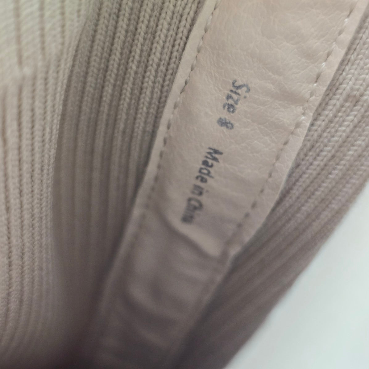 Dolce Vita Alaya Sand Knit Ankle Faux Wood Heeled Boots Size 8