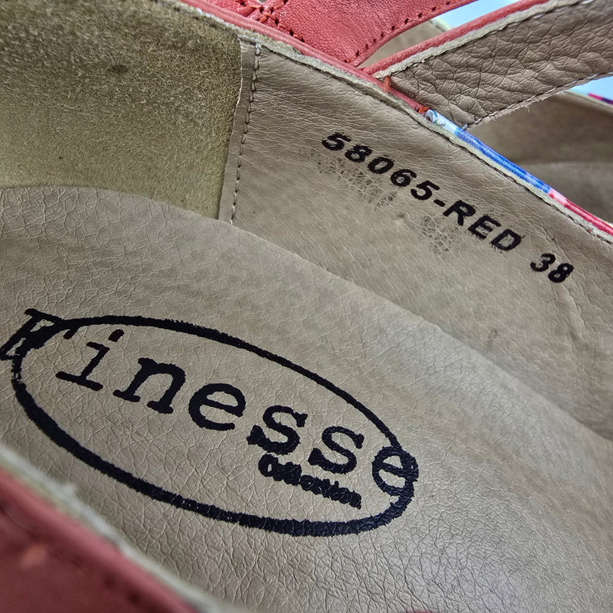 Finesse Coral Flower Mary Jane Heeled Shoes Size 7.5