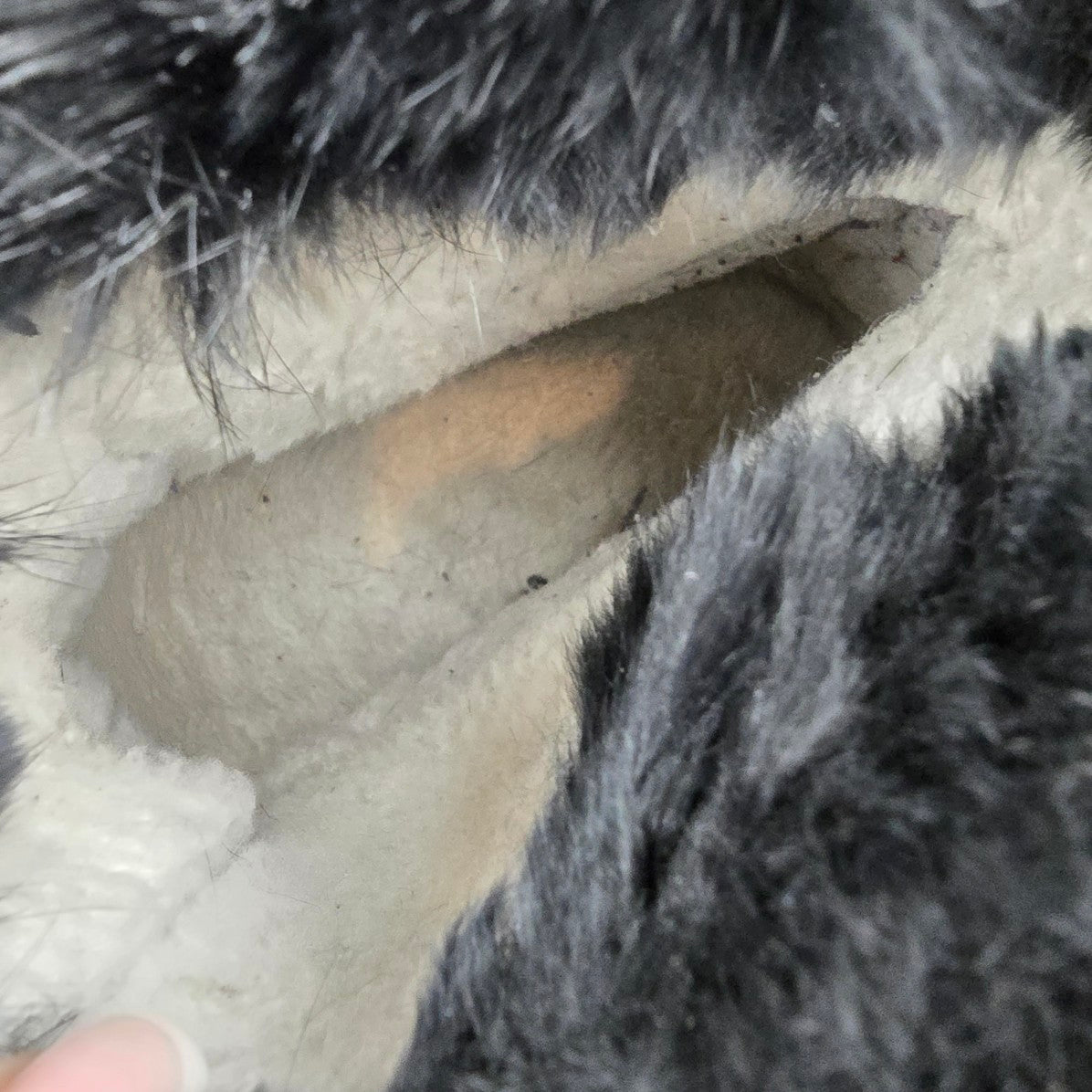 Laurentian Chief Black Suede and Rabbit Fur Mukluks Size 9