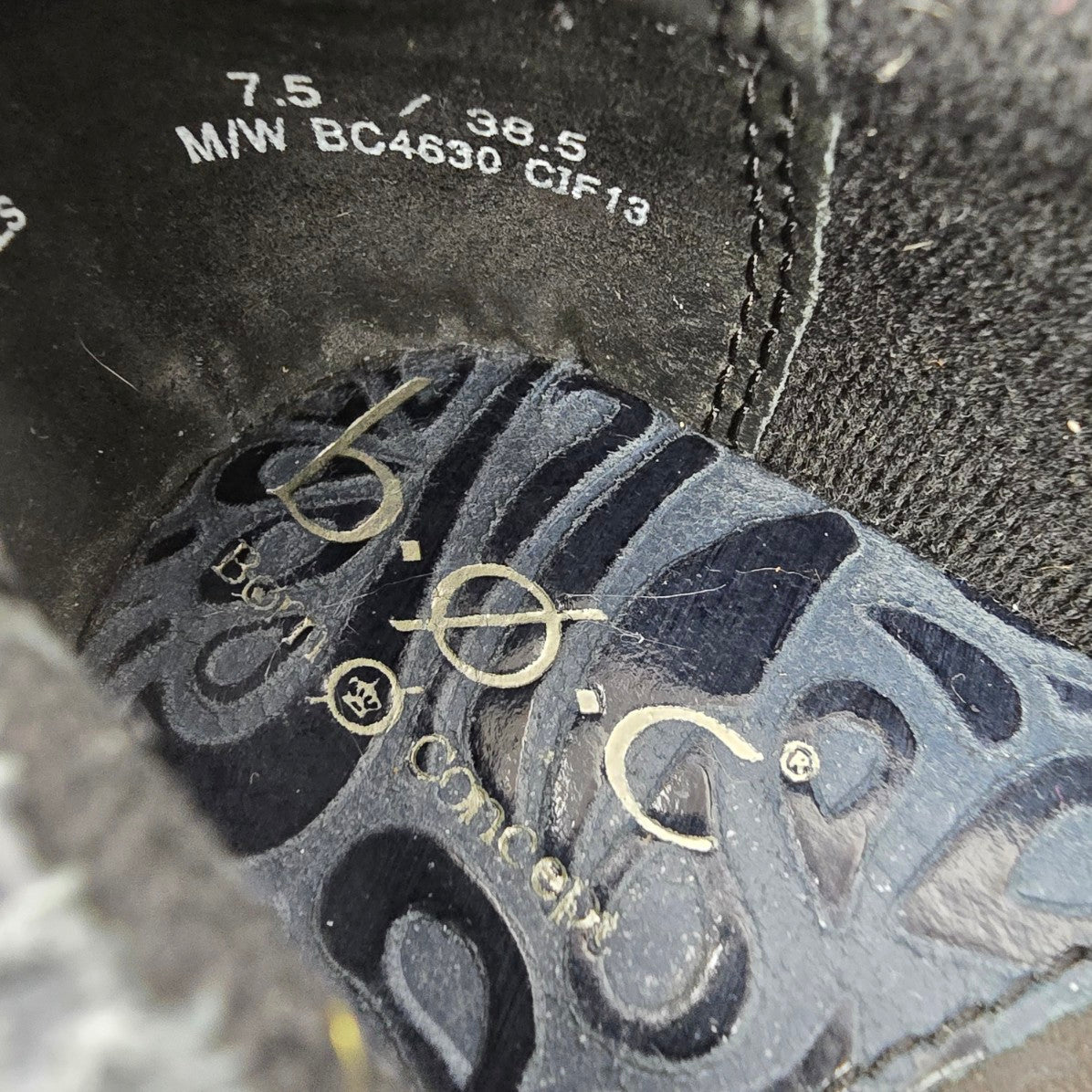 BOC Born Concept Grey Floral Peggy Clog Shoes Size 7.5