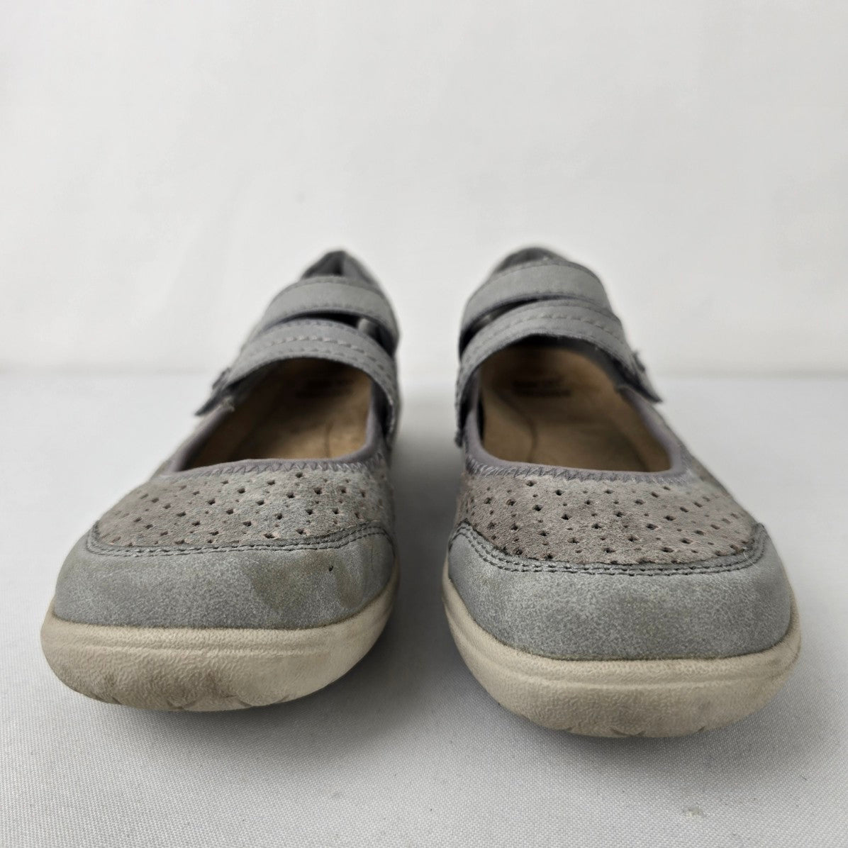 Earth Origins Taupe Tiffany Leather Walking Shoes Size 8.5